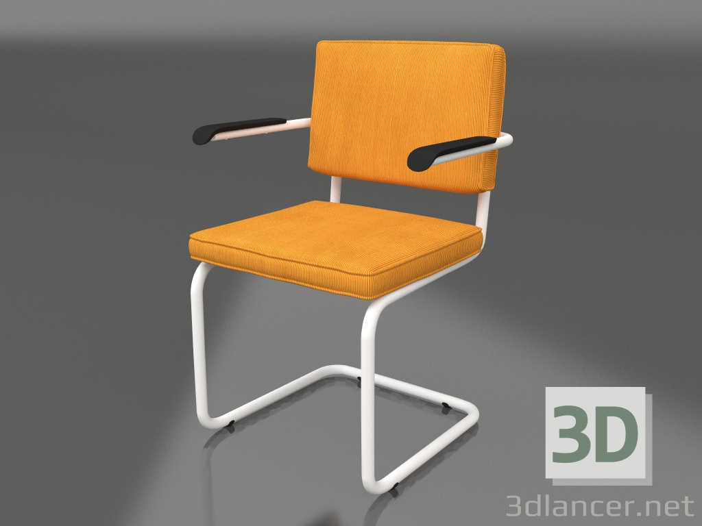 Modelo 3d Poltrona Ridge Rib (Amarelo) - preview