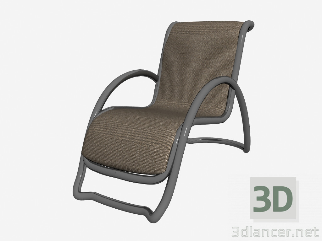 modèle 3D Chaise longue Rimbaud - preview