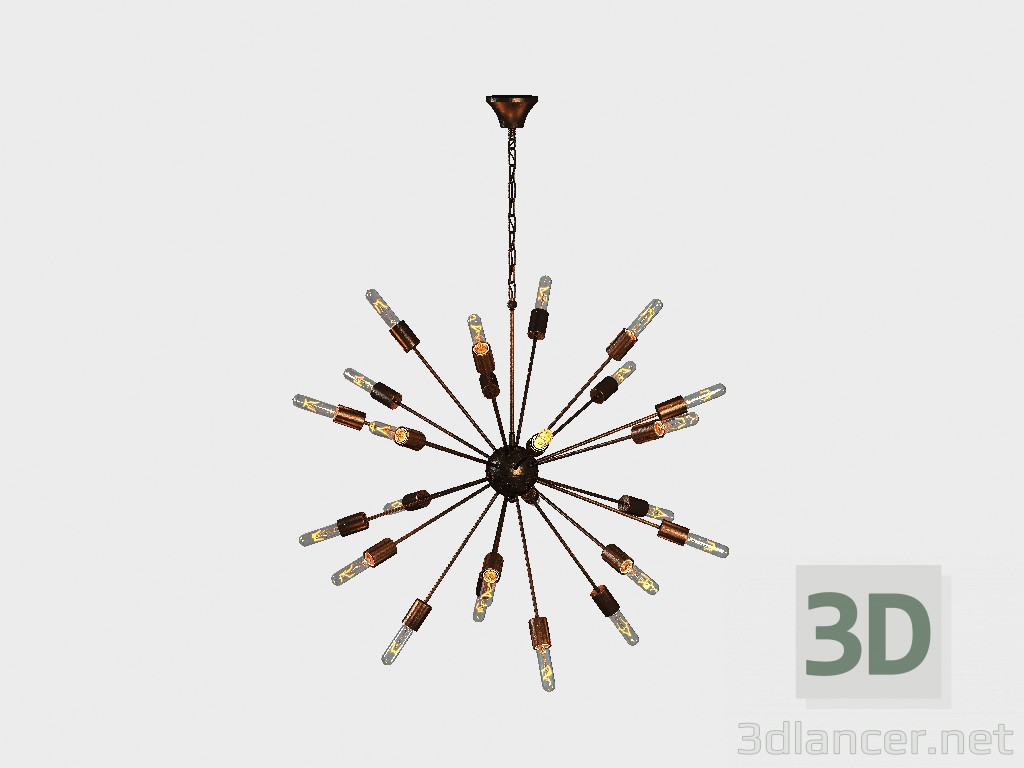 3D Modell ATOM große Kronleuchter Lüster (CH026-24-BB) - Vorschau