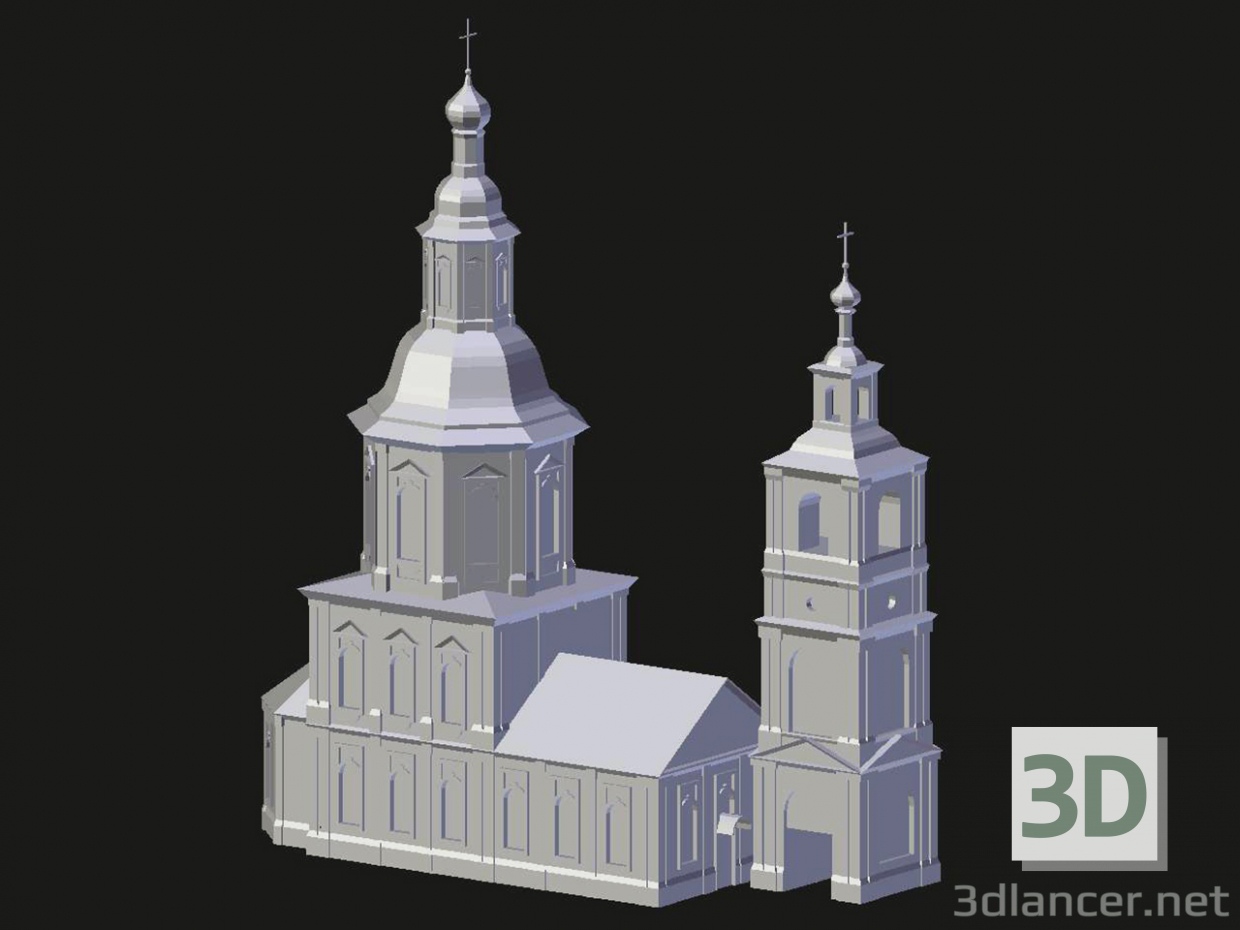 3 डी मॉडल अरज़ामास। स्मोलेंस्क चर्च - पूर्वावलोकन
