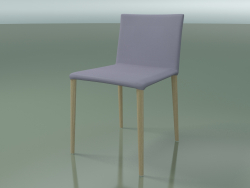 Cadeira 1707 (H 77-78 cm, com estofamento em couro, carvalho L20 branqueado)