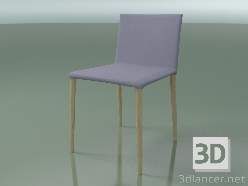 3D Modell Stuhl 1707 (H 77-78 cm, mit Lederausstattung, L20 gebleichte Eiche) - Vorschau
