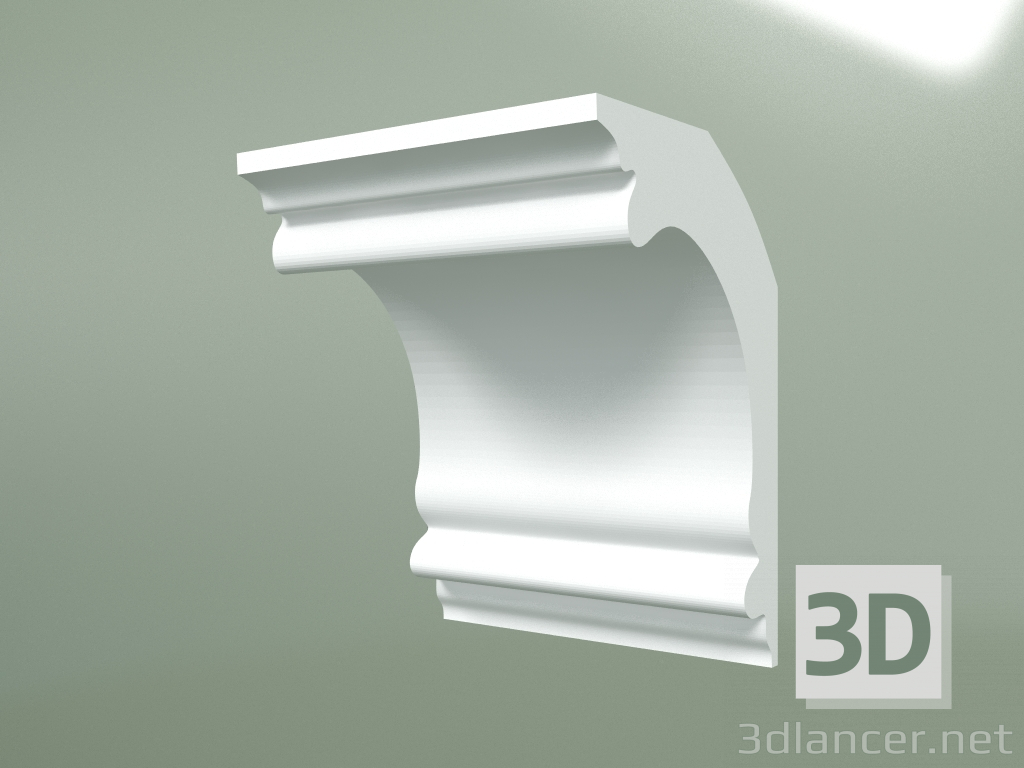 modèle 3D Corniche en plâtre (socle de plafond) KT004 - preview