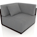 Modelo 3d Seção 6 do módulo do sofá (preto) - preview