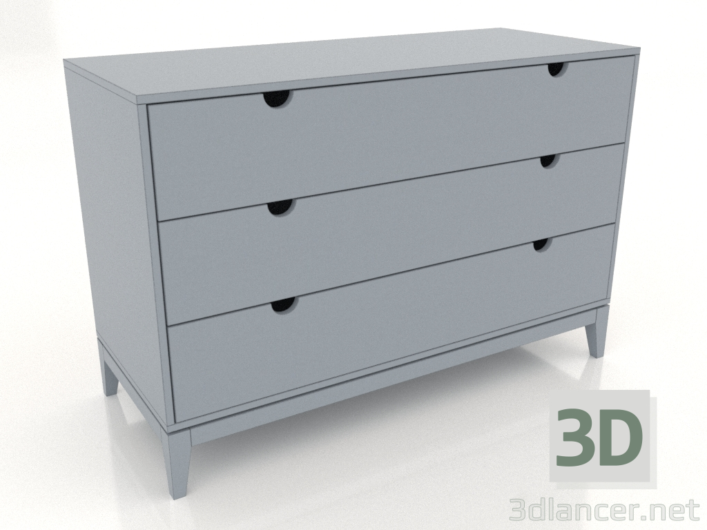 Modelo 3d Cômoda 1200x500 mm (RAL 7001) - preview