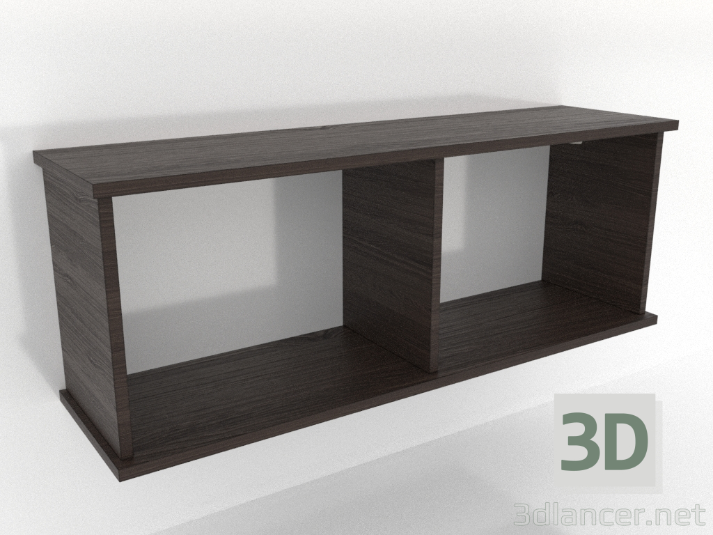 3d модель Підвісна полиця SHELF (відкрита) 1000 мм (попелястий горіх) – превью 3d модель Підвісна полиця SHELF (відкрита) 1000 мм (попелястий горіх) – превью