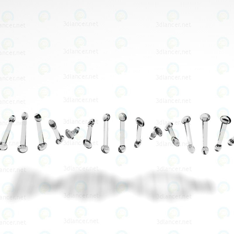 3d model The DNA molecule - preview