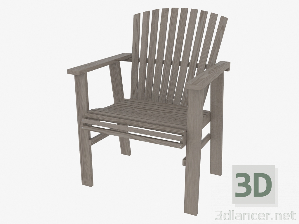 3 डी मॉडल लाठ से कुर्सी - पूर्वावलोकन