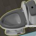 3D Modell Toilettenschüssel - Vorschau