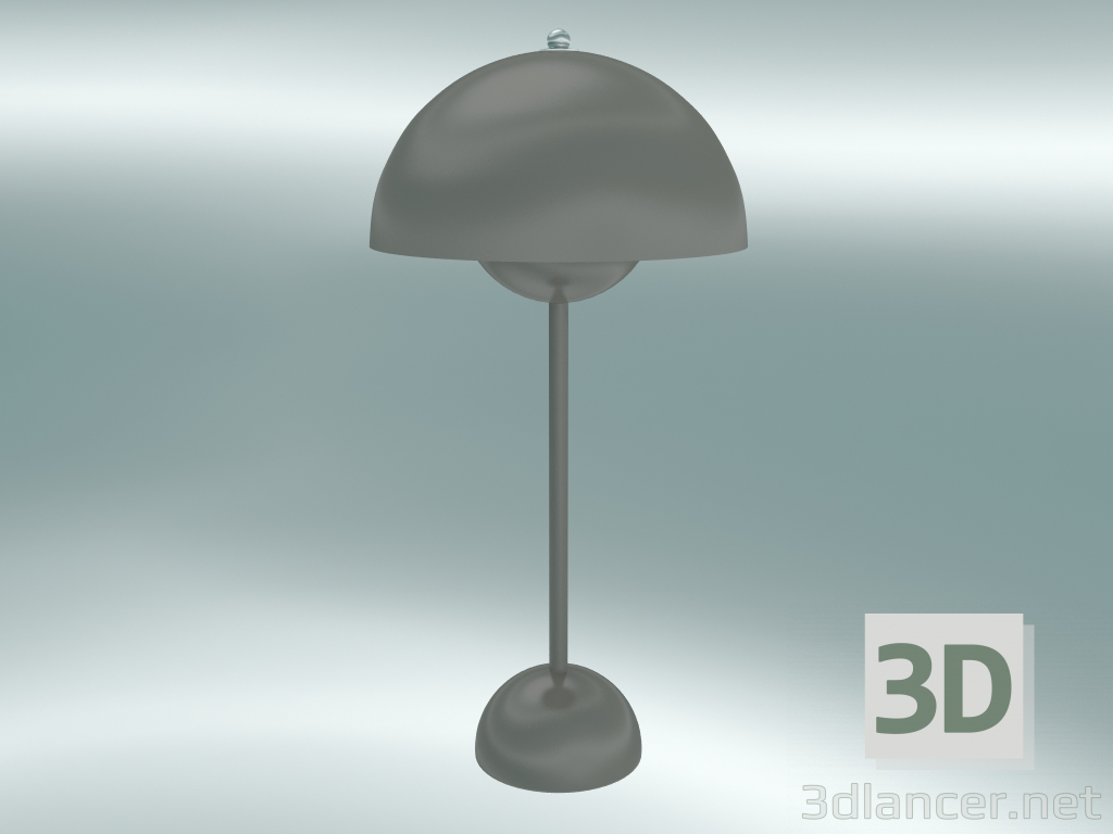 3D Modell Tischlampe Flowerpot (VP3, Ø23cm, H 50cm, Grau Beige) - Vorschau