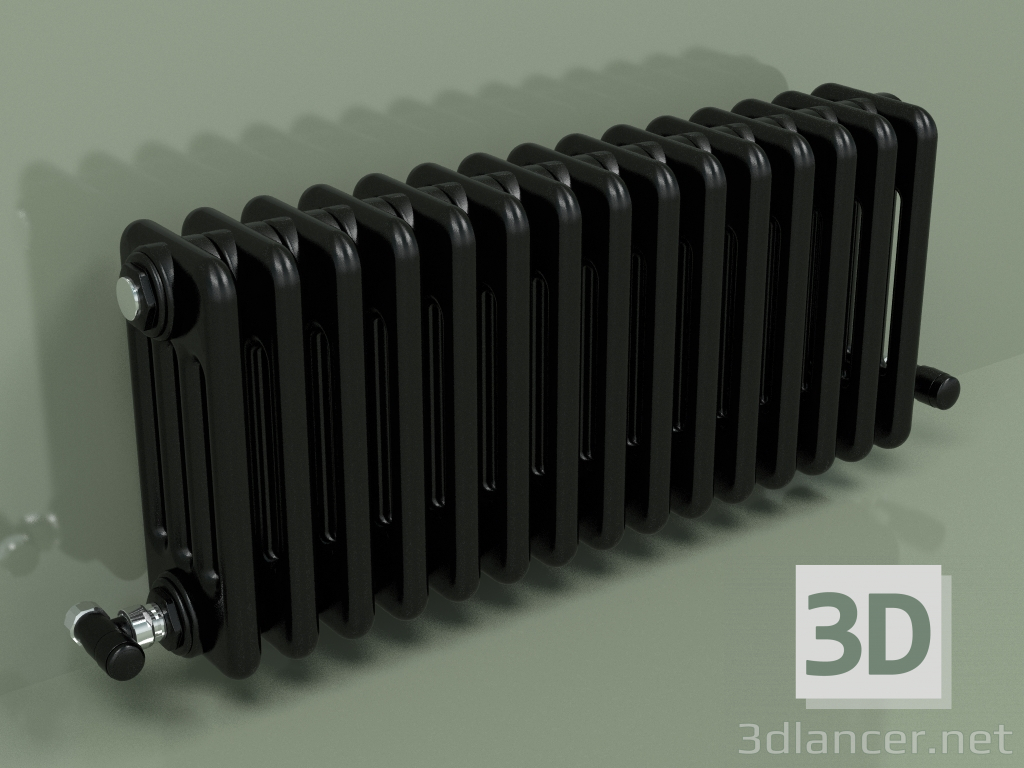 3d модель Радиатор TESI 4 (H 300 15EL, Black - RAL 9005) – превью