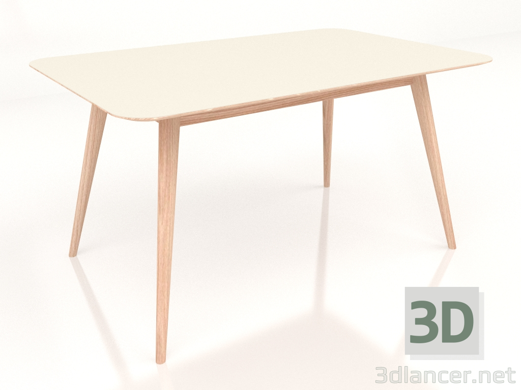 modèle 3D Table à manger Stafa 140 (Champignon) - preview