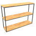 3D Modell Rack-Konsole rechteckig (HOLZBODEN, 120x30x86, 3 Regale) - Vorschau