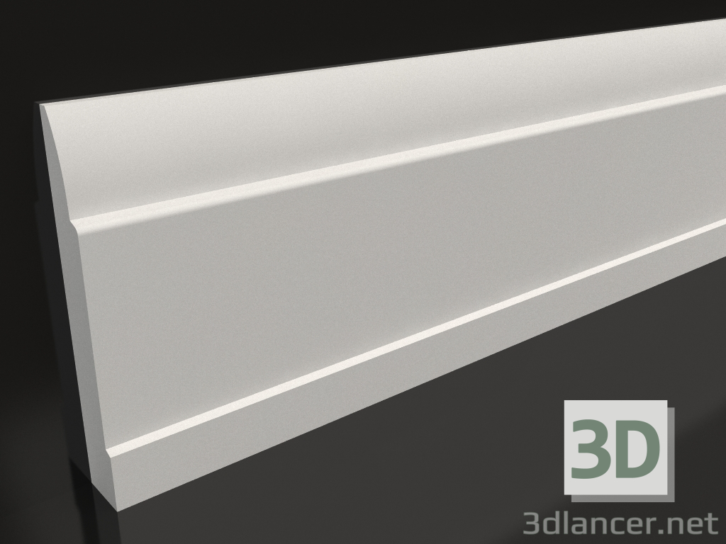 Modelo 3d Rodapé de gesso PN 016 (150x24) - preview