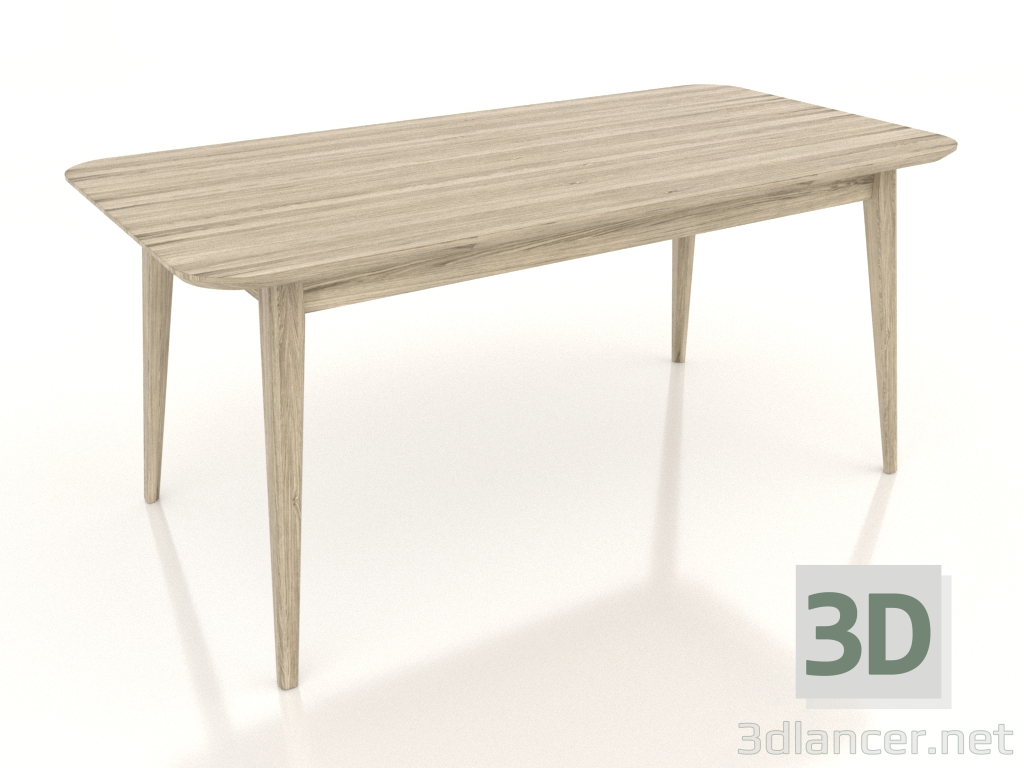 3d model Mesa de comedor GRANDE 1600x800 mm (roble aclarado) - vista previa