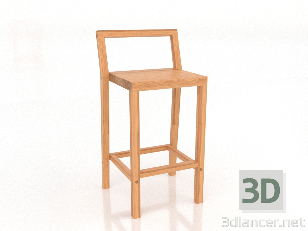 3d model Bar stool IBRAGIM - preview 3d model Bar stool IBRAGIM - preview