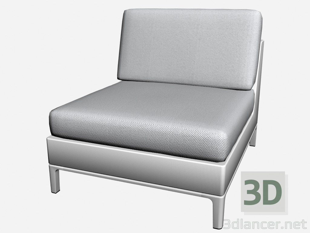 3D Modell Sofa (Teil) Zentralmodul 76220 76260 - Vorschau