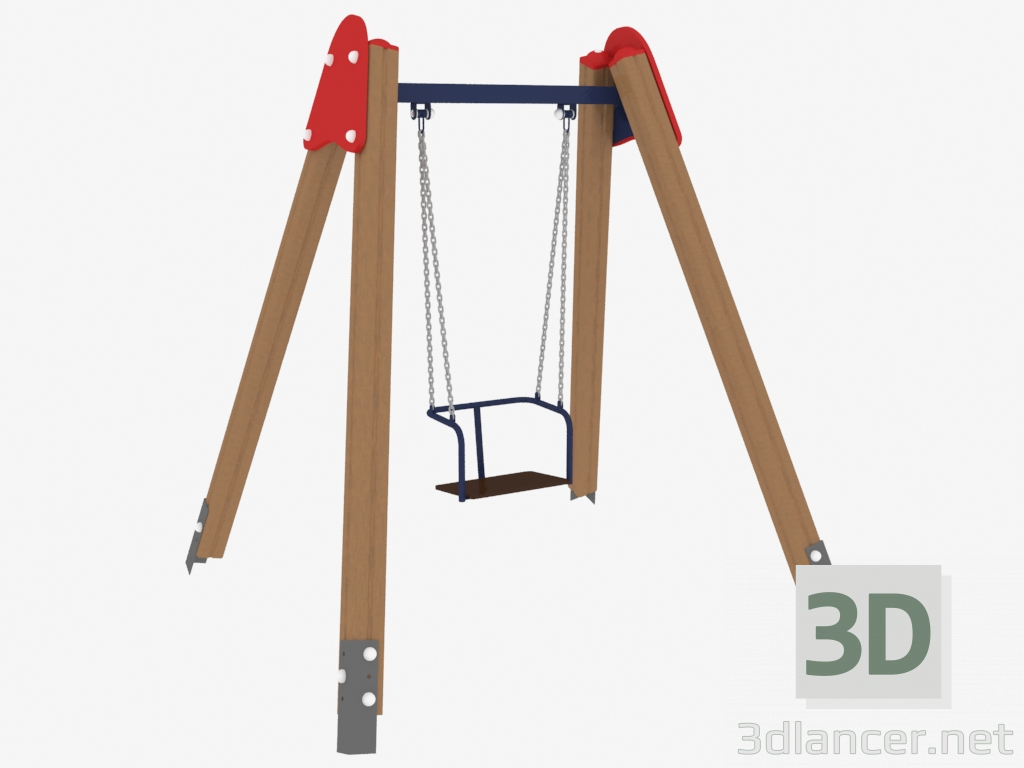 3D modeli Çocuk parkı salıncak (6313) - önizleme