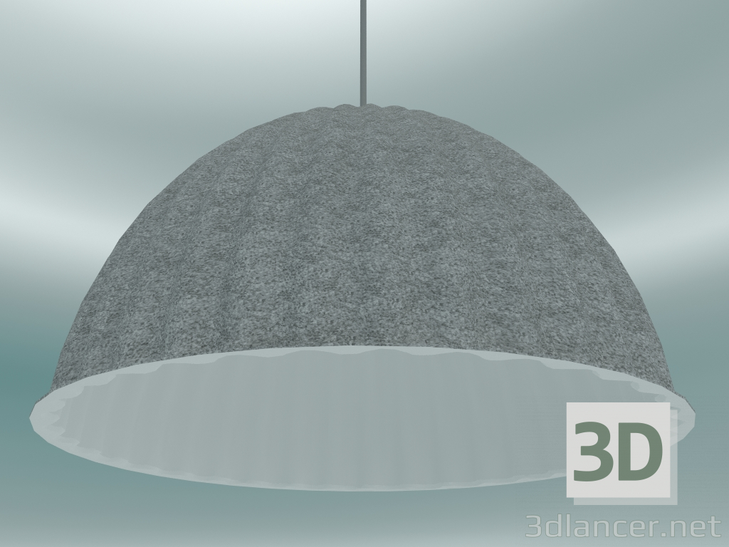 3d model Lámpara colgante Under The Bell (Ø82 cm, gris) - vista previa