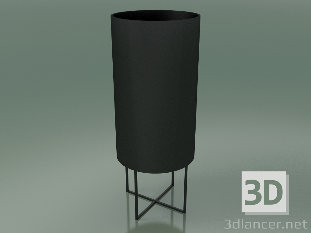 modèle 3D Pot de fleur PASSPARTOUT (H 100 cm, anthracite) - preview