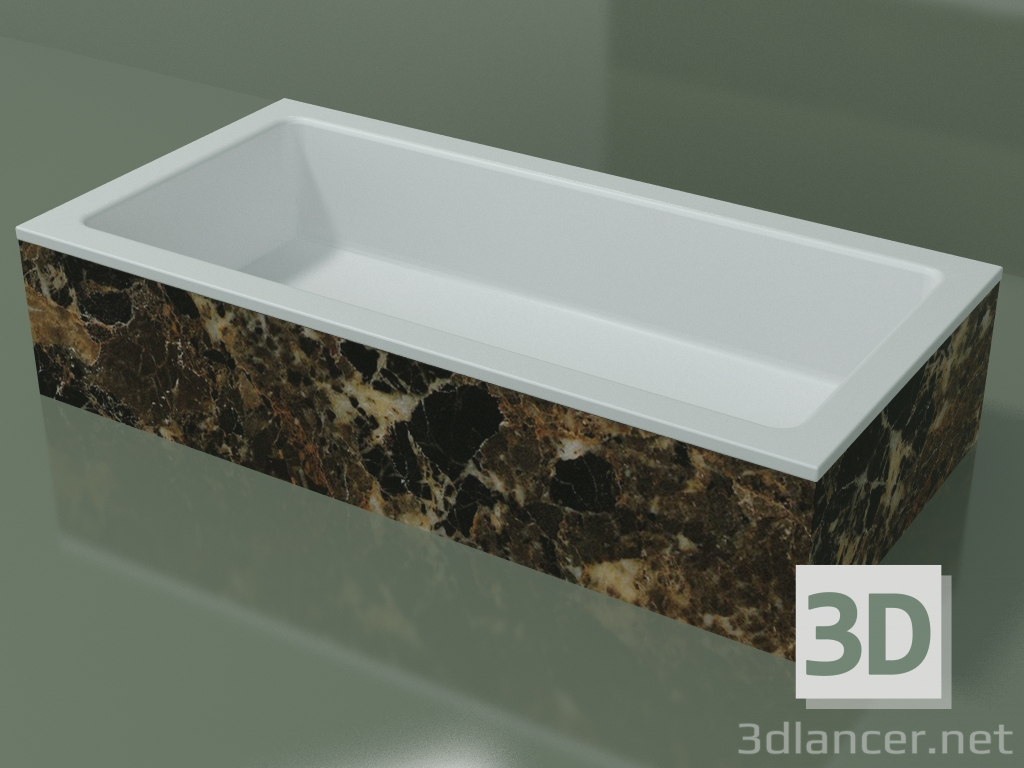 3d model Countertop washbasin (01R141101, Emperador M06, L 72, P 36, H 16 cm) - preview