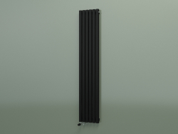 Vertical radiator RETTA (6 sections 1800 mm 40x40, black matt)