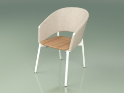 Chaise confort 022 (Métal Lait, Sable)