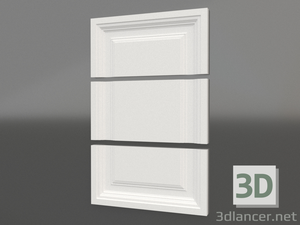 3D modeli 3 boyutlu panel F-03 - önizleme