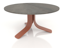 Кофейный стол Ø80 (Terracotta, DEKTON Radium)