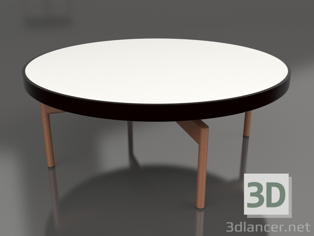 modello 3D Tavolino rotondo Ø90x36 (Nero, DEKTON Zenith) - anteprima