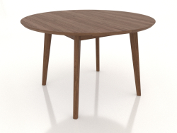 Dining table ROUND Ø 1200 mm (light walnut)