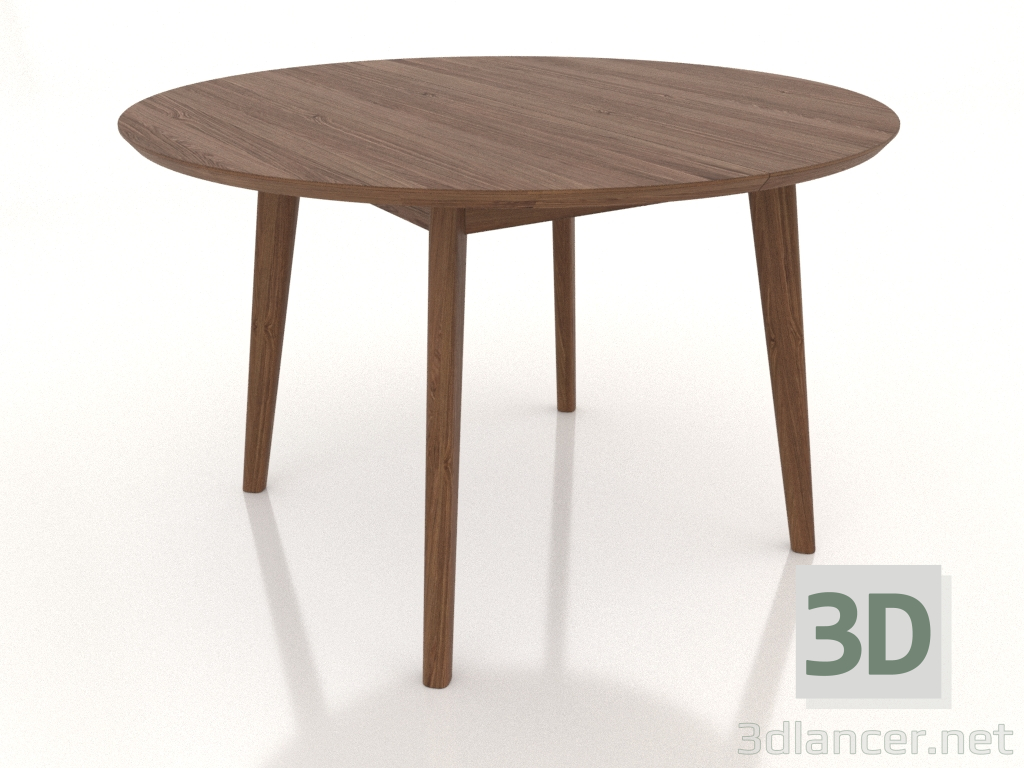 3D modeli Yemek masası YUVARLAK Ø 1200 mm (açık ceviz) - önizleme