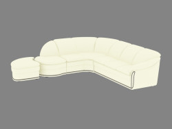 Canapé d'angle avec couchette