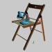 3D modeli Sandalye ve lamba - önizleme