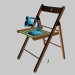 3d model Chair and lamp - preview