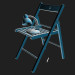 3D modeli Sandalye ve lamba - önizleme