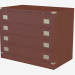 3d model Chest of drawers with bronze decor - preview