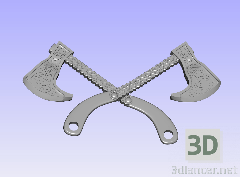 3d модель топірці – превью