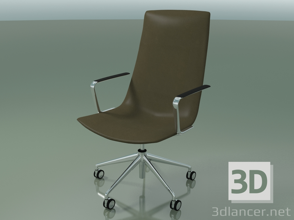 3d model Office chair 2112CI (5 wheels, with armrests) - preview