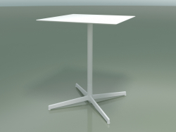 Quadratischer Tisch 5548 (H 72,5 - 59 x 59 cm, Weiß, V12)