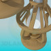 modello 3D Torcia e lampadario nella lampada insieme-cherosene - anteprima