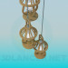 modèle 3D Lampe de poche et le lustre de la lampe au kérosène-ensemble - preview