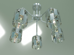 Ceiling chandelier 10101-5 (chrome-clear crystal)