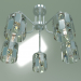 modello 3D Lampadario a soffitto 10101-5 (cristallo cromo-trasparente) - anteprima