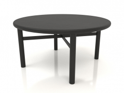 Table basse (extrémité arrondie) JT 031 (D=800x400, bois noir)