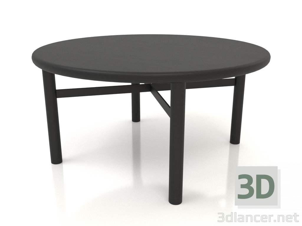 modello 3D Tavolino (estremità arrotondata) JT 031 (P=800x400, legno nero) - anteprima