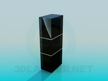 3d модель Стеллаж в офис – превью 3d модель Стеллаж в офис – превью