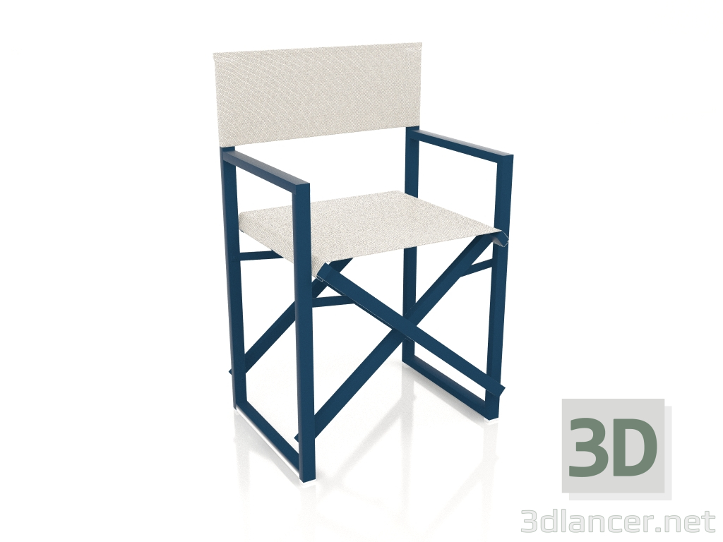 3d model Folding chair (Grey blue) - preview