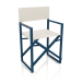 modèle 3D Chaise pliante (Gris bleu) - preview