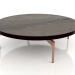 modèle 3D Table basse ronde Ø120 (Noir, DEKTON Radium) - preview